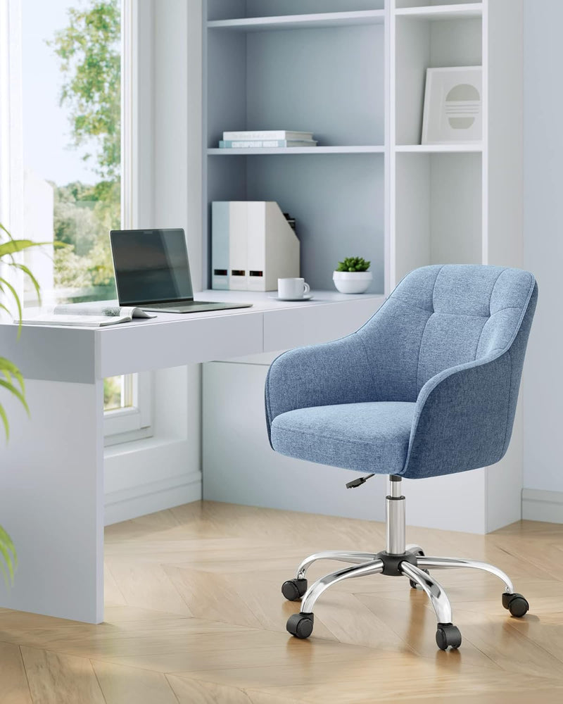 Bureaustoel - Computerstoel - In hoogte verstelbaar - Blauw
