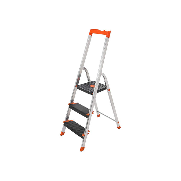 3- treden - Ladder - Aluminium opklapbare ladder - antislipvoeten - Belasting 150 kg