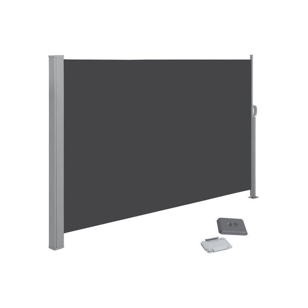 Zijluifel - Inkijkbescherming - Zonnescherm - Uittrekbaar - 200 x 300 cm - Zwart