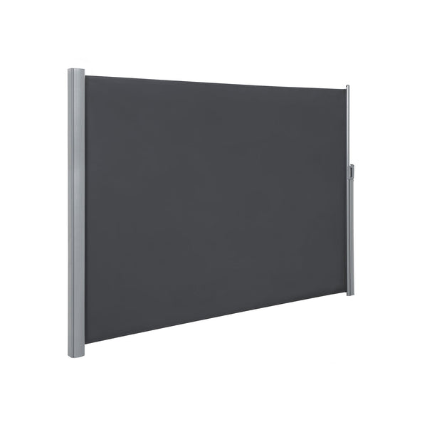 Zijluifel - Inkijkbescherming - Zonnescherm - Uittrekbaar - 200 x 400 cm - Zwart