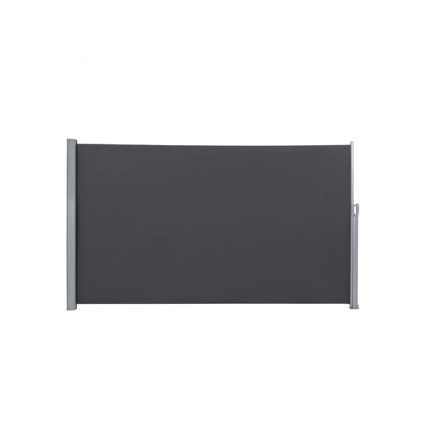 Zijluifel - Inkijkbescherming - Zonnescherm - Uittrekbaar - 200 x 400 cm - Zwart
