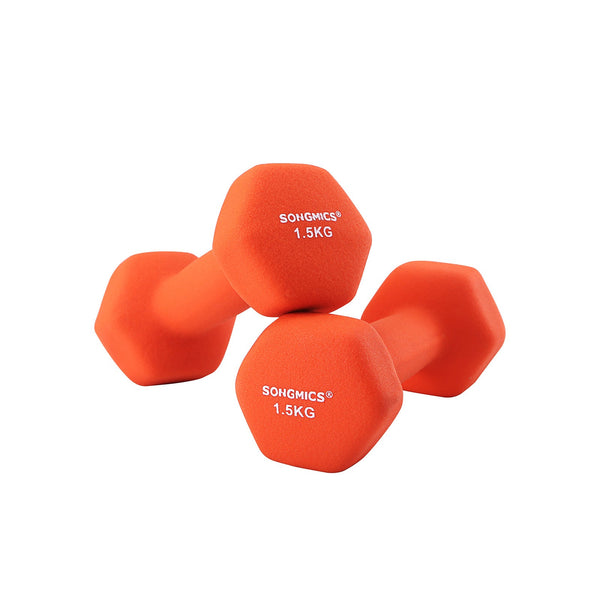Halters - 2 x 1,5 kg - Oranje