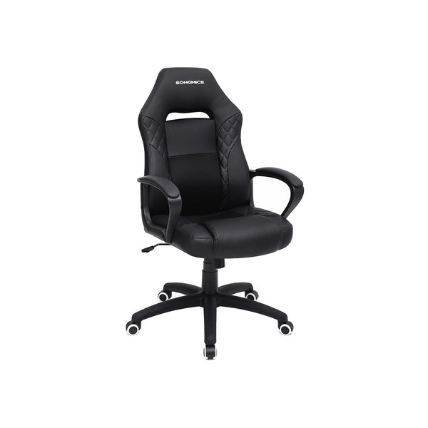 Gaming Chair - Bureaustoel - Met wipfunctie  Racing Chair - S-vormige rugleuning - Zwart