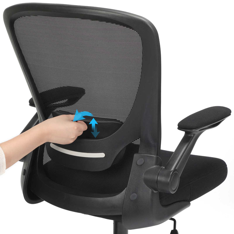 Bureaustoel - Kantoorstoel - Ergonomische Computerstoel - Verstelbare Bureaustoel - Zwart