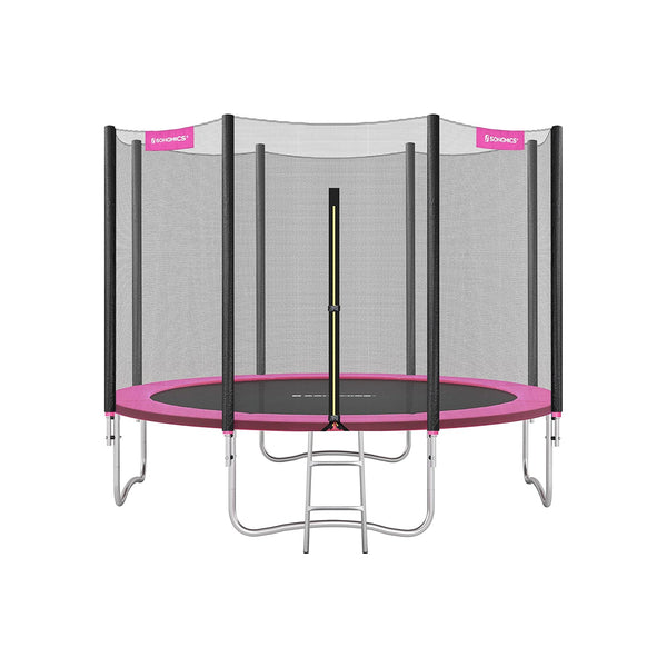 Trampoline - Tuintrampoline - Ø 366 cm - Met veiligheidsnet - Met ladder - Roze