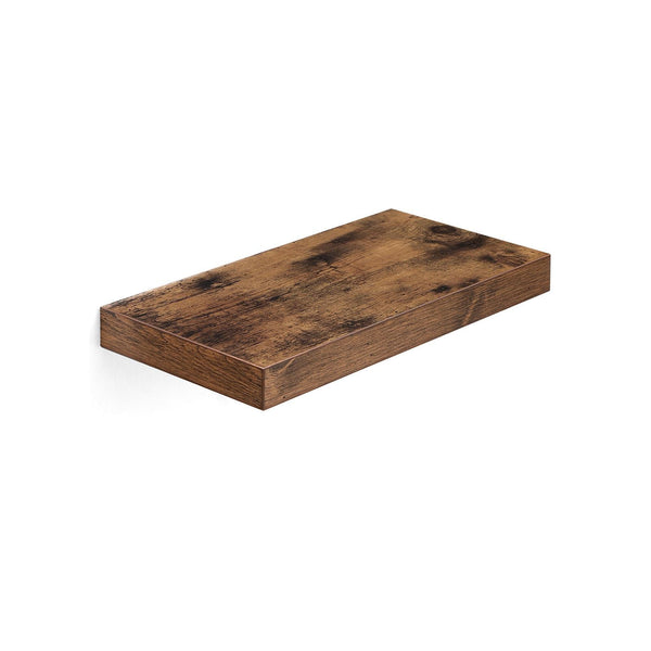 Wandplank - Zwevende plank - 40 x 20 x 3,8 cm - kantoorplank - Vintage - Bruin