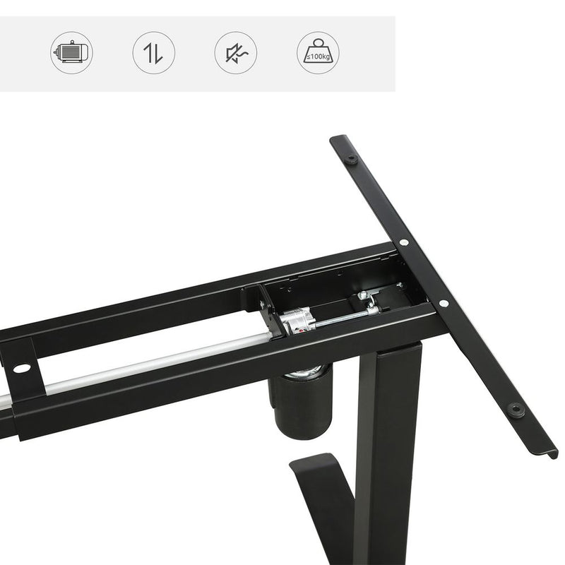 Cadre de bureau debout - hauteur - Cadre de bureau adjustable - Electric - noir