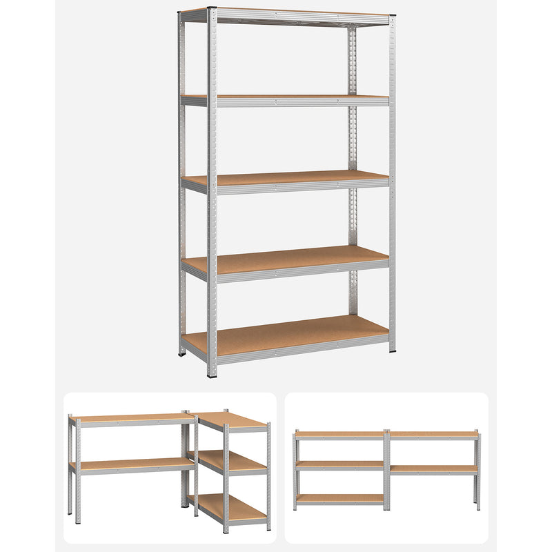 Rack Box - kælder - med 5 niveauer - på 200 cm høj - sølv