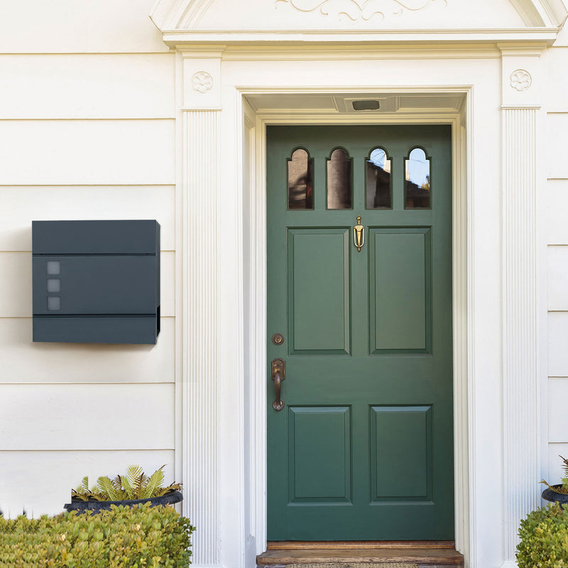 Wall Letterbox - Letterbox - Med avisboks - med lås - Anthriciet