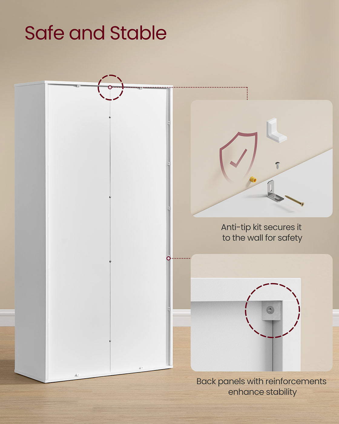 8-Cube Storage Bookshelf – Wood – Oak – Freestanding Display Cabinet for Home and Office