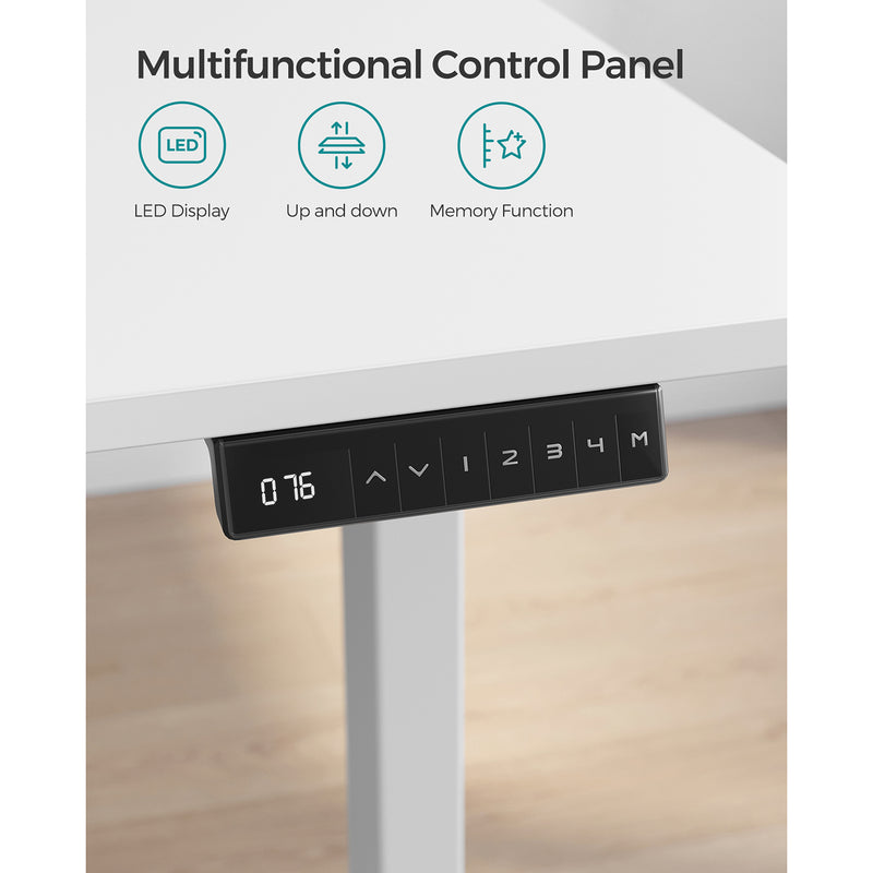 Zit sta bureau Frame - Computertafel frame - In hoogte verstelbaar - Wit