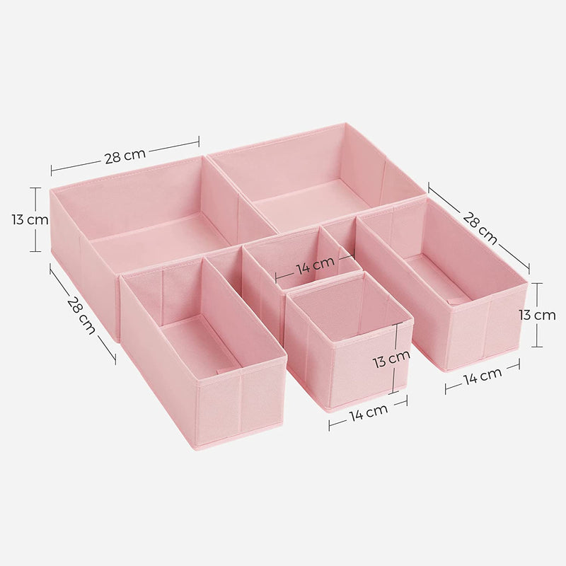 Klädarrangör - underbyxor lådan - rosa