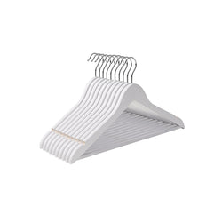 Träkläderhängare - Uppsättning av 10 - Solid Wood Kleer Hanger - White