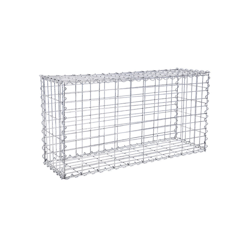 Schanskorf - Gabion - Steenkorf - roestvrij - 100 x 50 x 30 cm - Zilver