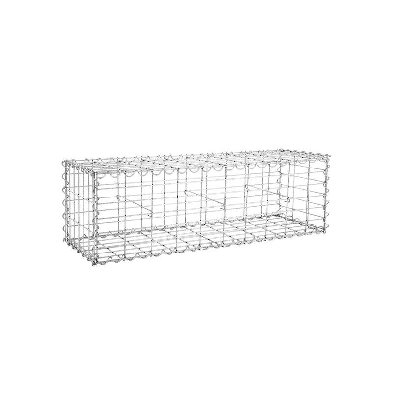 Schanskorf - Gabion - Garden Fence - Colonne murale - pour les pierres - 100 x 30 x 30 cm - Argent