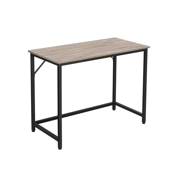 Desk - Computertabel - Smal Office Table - Metal - Grå sort -100 x 50 x 75 cm