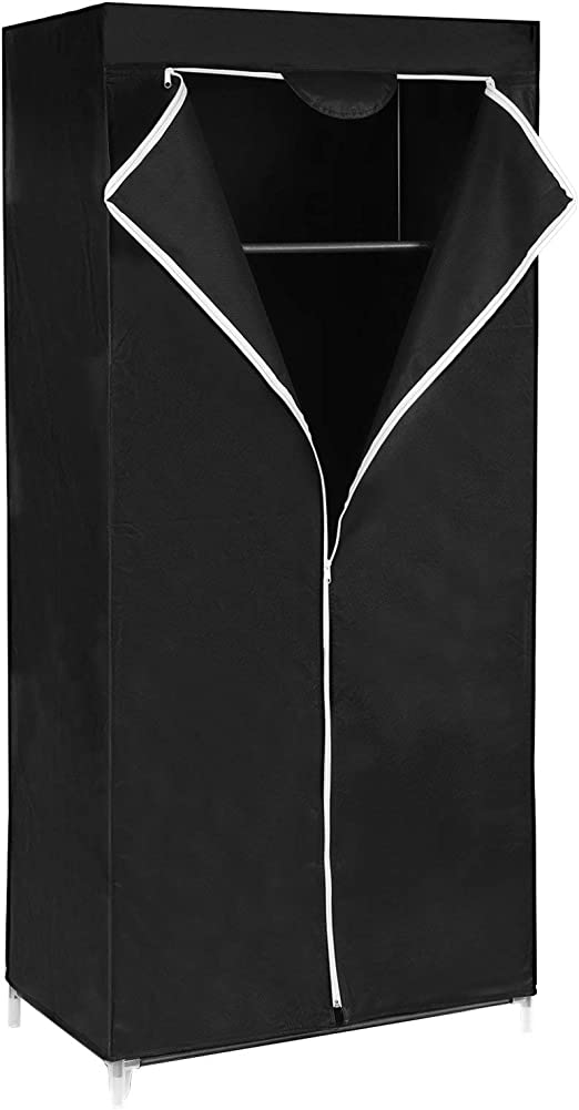 Dulap - Folder Garderobe - 160 x 75 x 45cm - negru