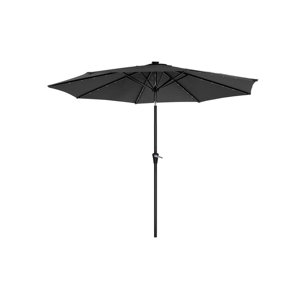 Parasol - Sunshade - Garden Parasol - cu iluminare cu LED - Gri