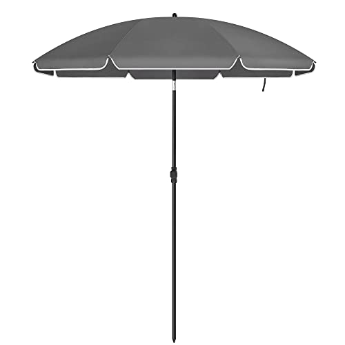 Parasol pe plajă - Parasol - Ecran pe plajă - Garden Parasol - Sunhade - Grey