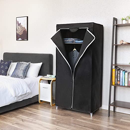 Garderobe - Vouwgarderobe - 160 x 75 x 45cm - Zwart