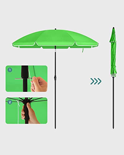 Garden Paraplu - Ø 200 cm - Parasol pe plajă - Tiltable - Verde