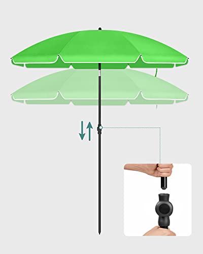 Garden Paraplu - Ø 200 cm - Strandparasol - Tiltable - Grøn