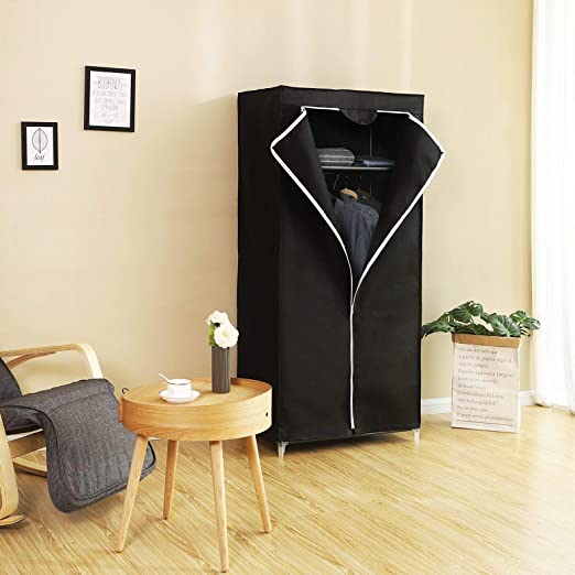 Dulap - Folder Garderobe - 160 x 75 x 45cm - negru