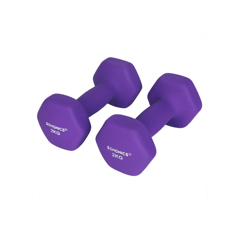 Ensemble 2-Piece de Hallells - 2 x 2 kg - violet