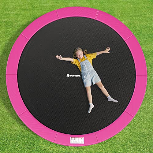 Trampoline - Couvercle de bord - Ø 305 cm - rose