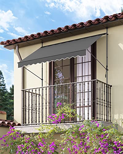 Canopy de prindere - baldachin balcon - cu manivelă - 350 x 130 cm