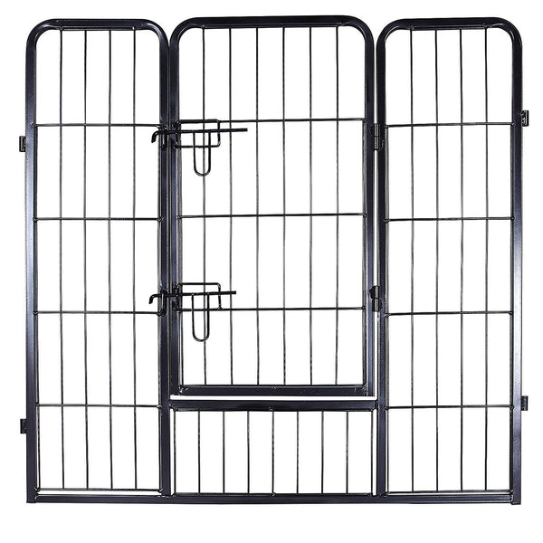 Puppy Ren - Country Shelter for Dog - 8 grătare - fiecare 77 x 80 cm - negru