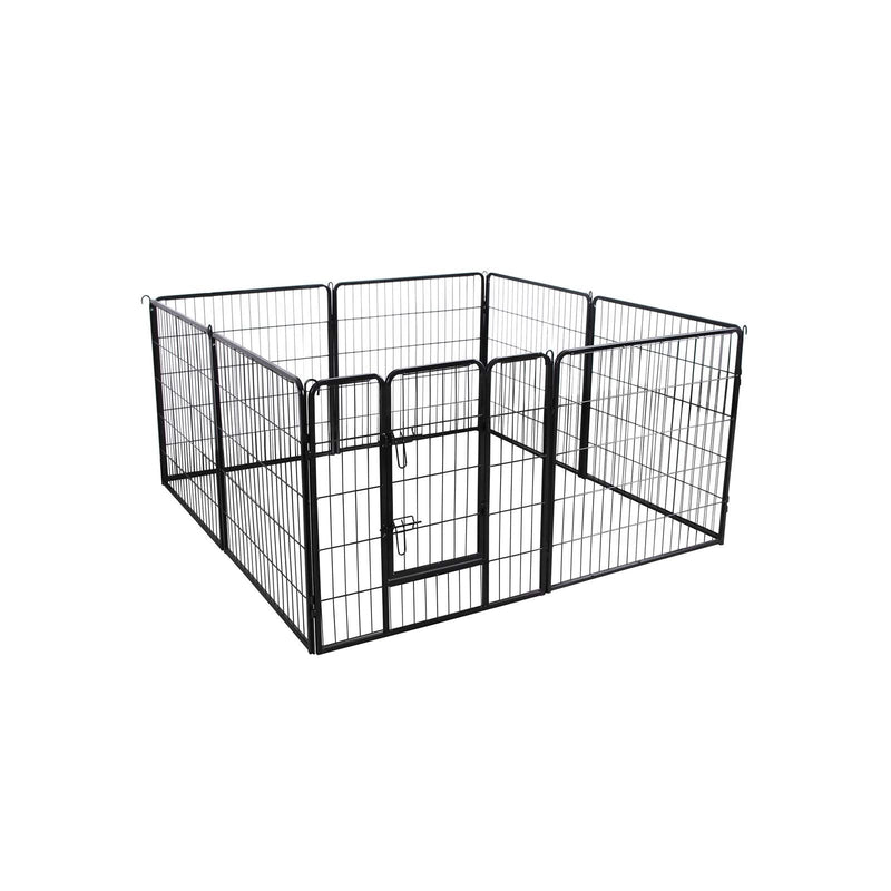 Puppy Ren - Shelter country pour chien - 8 réseaux - chacun 77 x 80 cm - noir