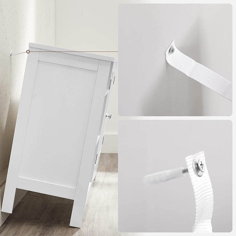 Meubles de lavage - armoire de base - Meubles de salle de bain - Extra Long - blanc