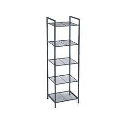 Rack în picioare - raft de baie - Dulap de baie - Mobilier pentru baie - Mobilier pentru camere de zi - Rack de depozitare - Negru