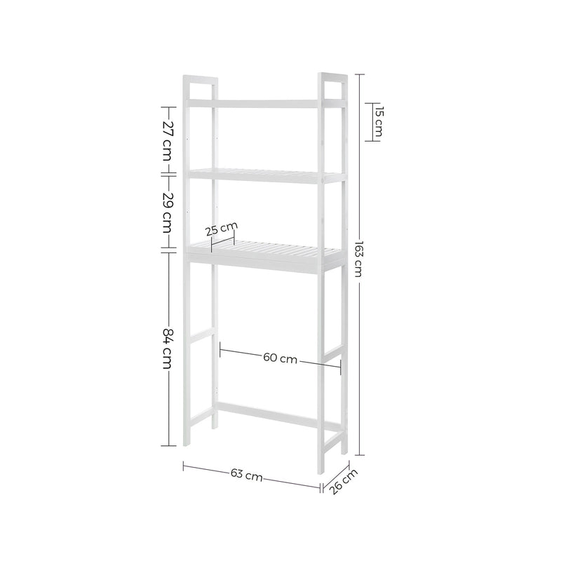 Armoire de rangement des toilettes - armoire de salle de bain - pour les toilettes - armoire de toilette - blanc