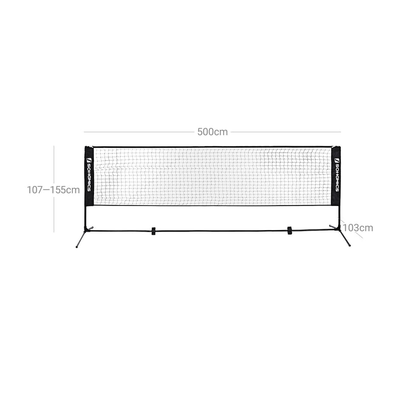 Badminton Net - Badminton - Fotbollsnät - Sportnät - Tennisnät - Svart