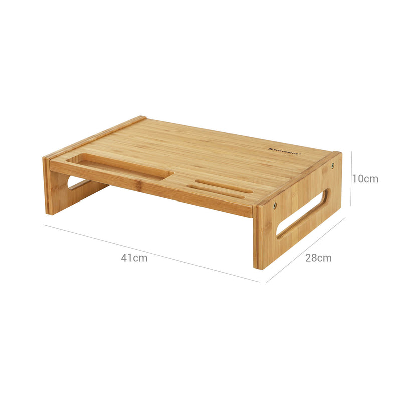 Stand de moniteur - de Bamboo - ergonomic - support d'écran - bamboehout