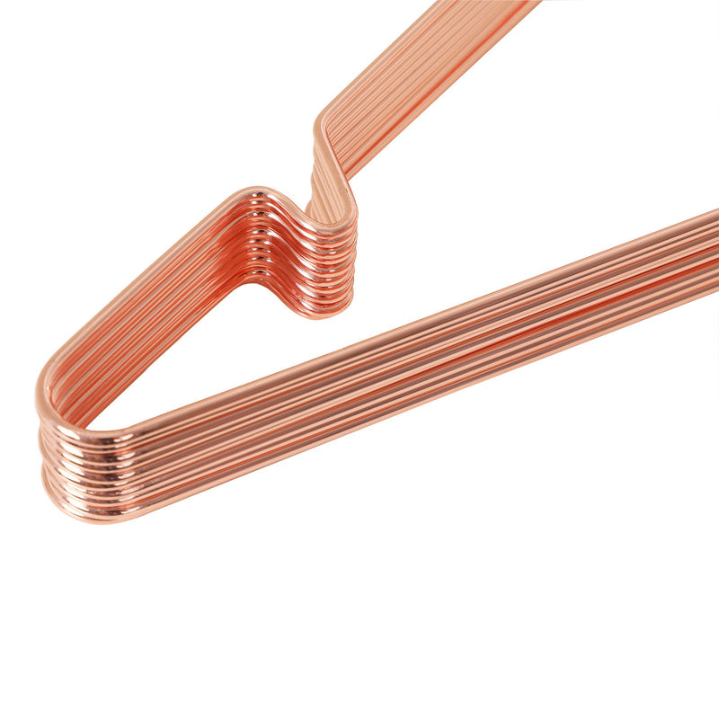 Klädhängare - Klädhängare - Metallhängen - Rose Gold - Rust Resistant - Uppsättning av 10 stycken