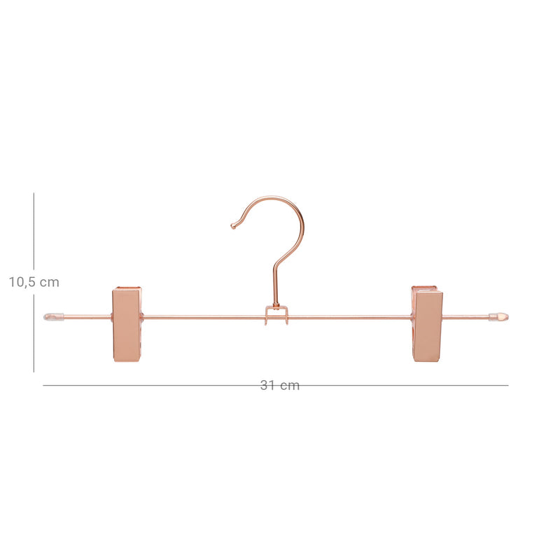 Kleren hangers - Hangers - Broekhangers - Sokken -  Kledinghanger - Ondergoed -Rosegoud