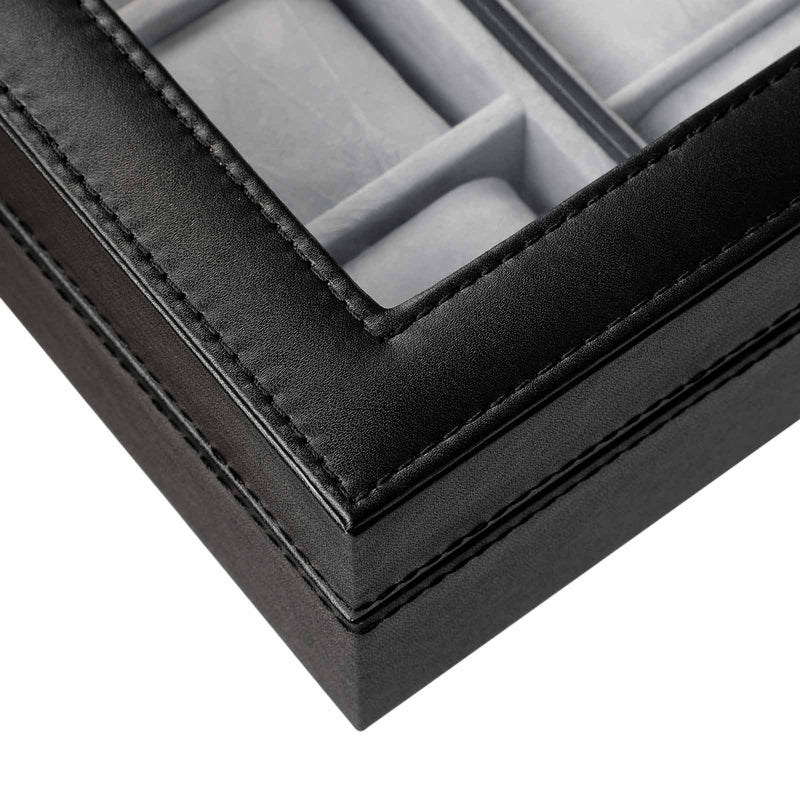 Watchbox - boîte pour les montres avec fenêtre - noir