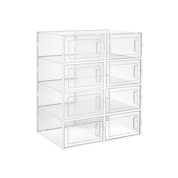 Boîtes à chaussures - armoire à chaussures - boîtes de rangement - Stockage à chaussures - Rack à chaussures - transparent