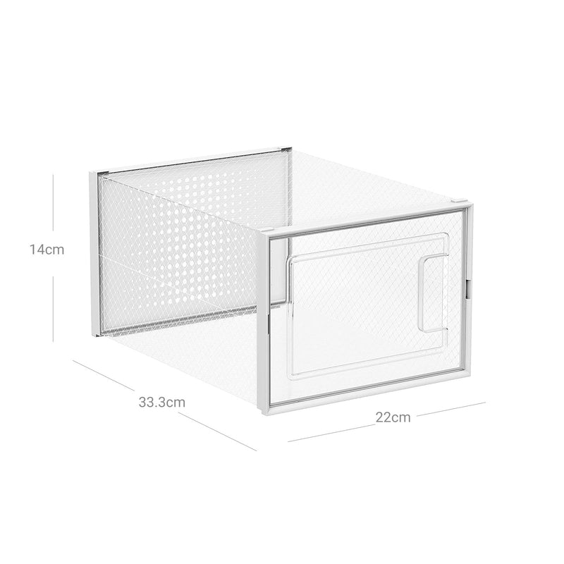 Boîtes à chaussures - armoire à chaussures - boîtes de rangement - Stockage à chaussures - Rack à chaussures - transparent