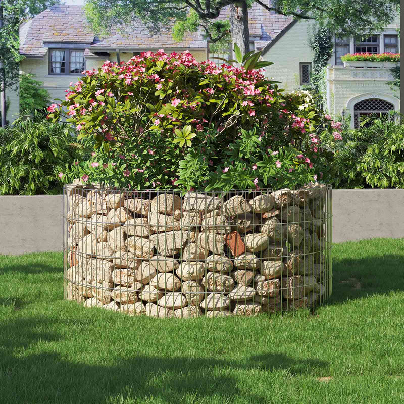 Coșuri Schans - coșuri rotunde Sierchans - Gabions de piatră - Made din metal - Coș de piatră - inoxidabil - 90 x 40 cm