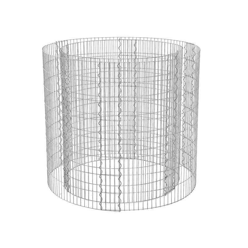 Metal Schanskorf - Round Sierchanf - Metal Stone Basket - Rustfrit - 90 x 80 cm