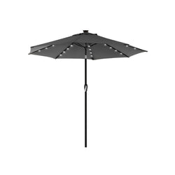 Parasol - Zonnescherm - Tuinparasol - Met led verlichting - Grijs