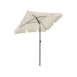 Parasol - Haveparasol - rektangulær - vippbar - 180 x 125 cm - beige