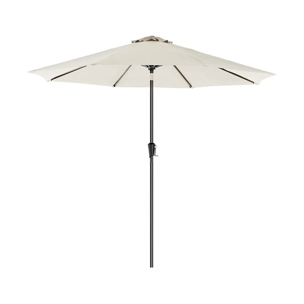 Parasol - puutarha -parasoli - kallistettava - kampi - Ø 270 cm - beige