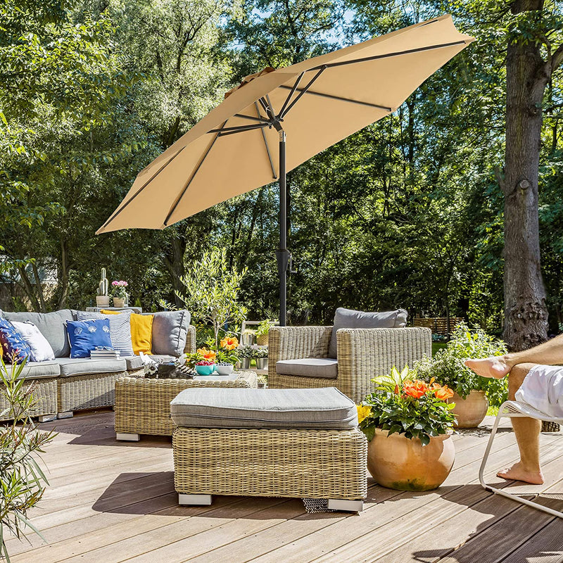 Garden Parasol - Terrace Parasol - Sun Protection - Markise - Taupe