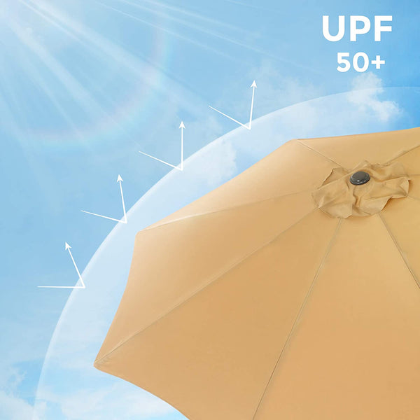 Tuinparasol - Terrasparasol - Zonnewering - Zonnescherm - Taupe