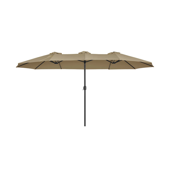 Parasol - Ekstra stor haveparasol - markise - oval form - brun